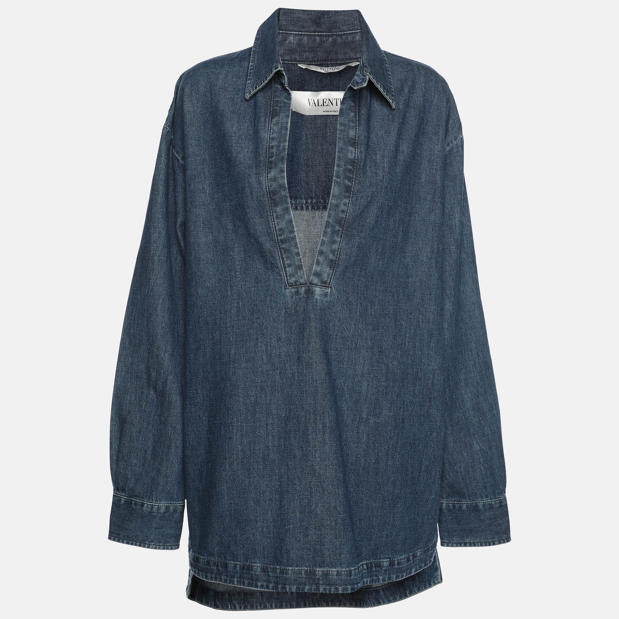 

Valentino Blue Denim Long Sleeve Shirt L