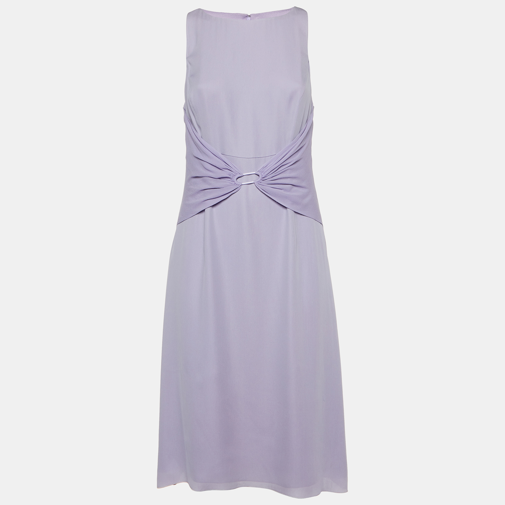 

Valentino Light Purple Crepe Sleeveless Midi Dress M