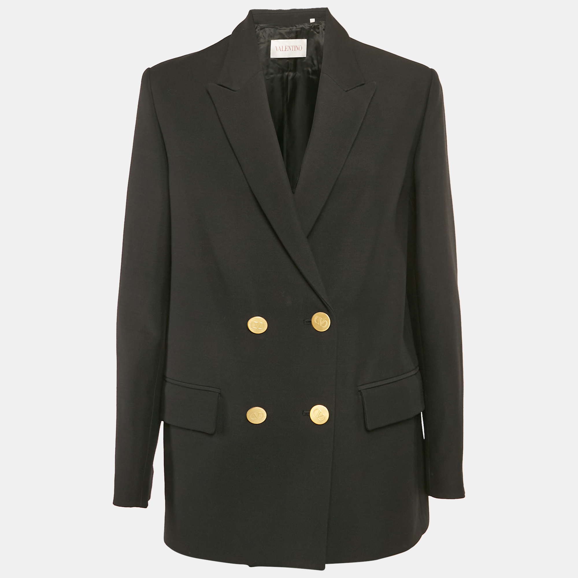 

Valentino Black Wool Double Breasted Blazer M