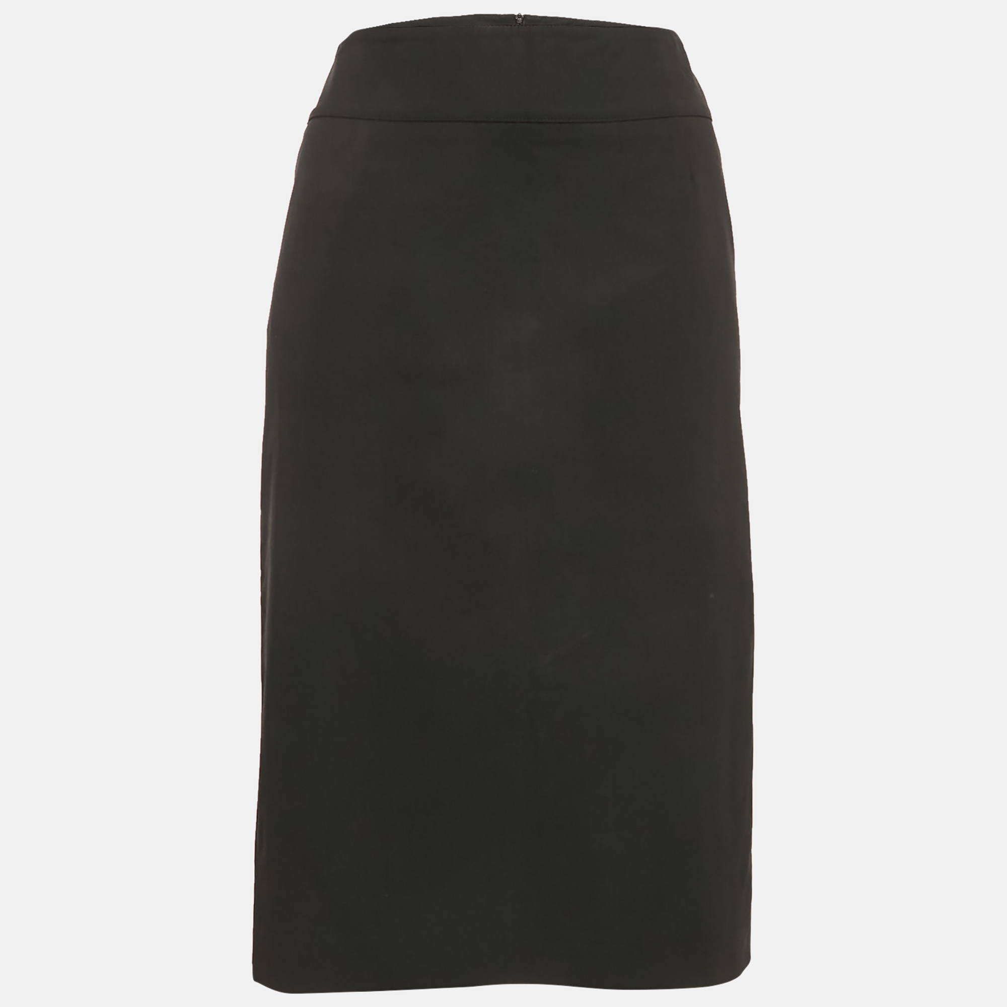 

Valentino Black Wool Blend Midi Skirt L