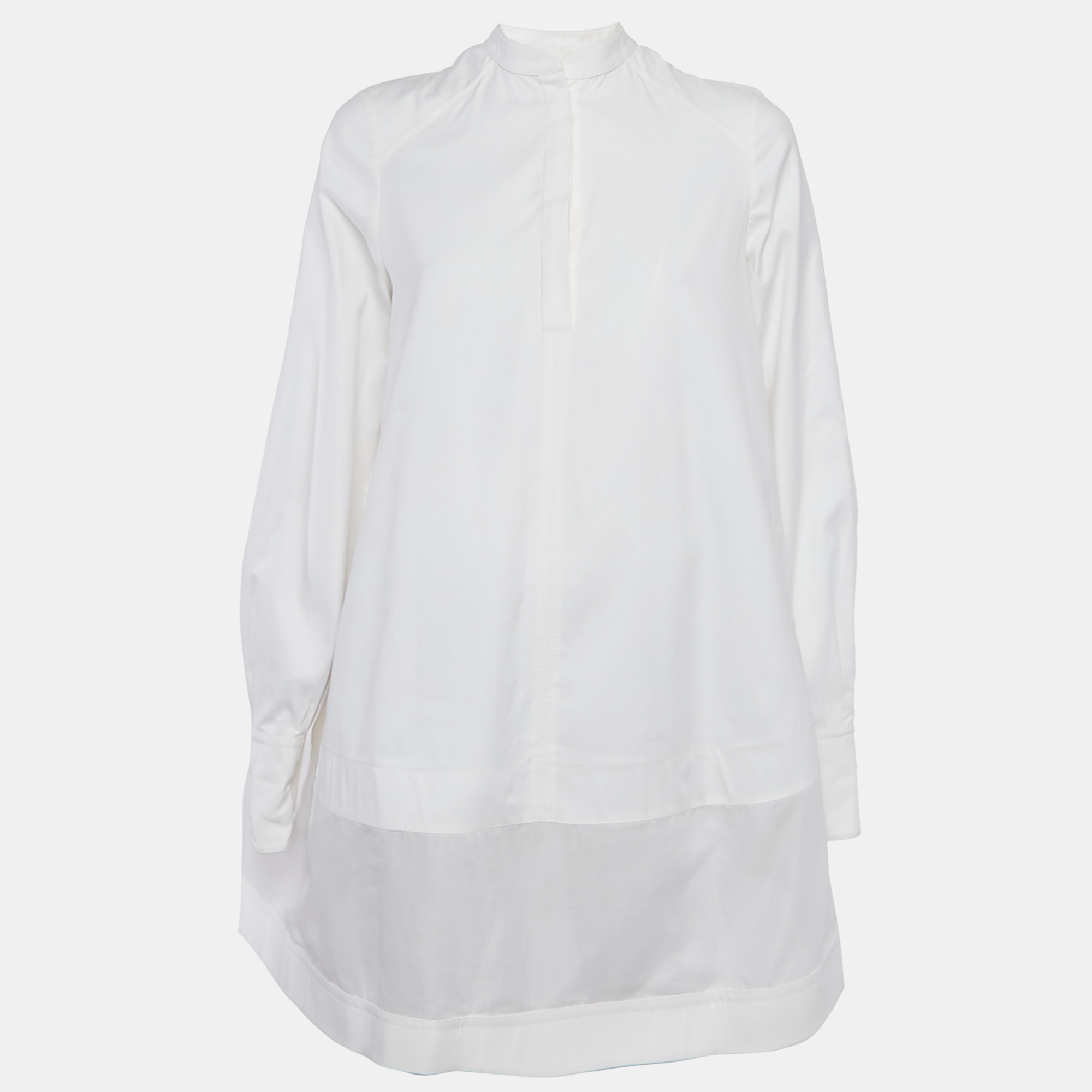 

Valentino Le Blanc White Cotton Tie Detail Mini Dress S