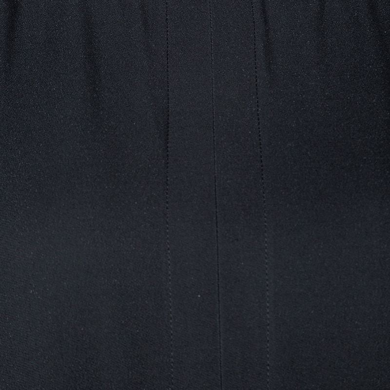 Pre-owned Valentino Black Short Sleeve Oversized Blouse M