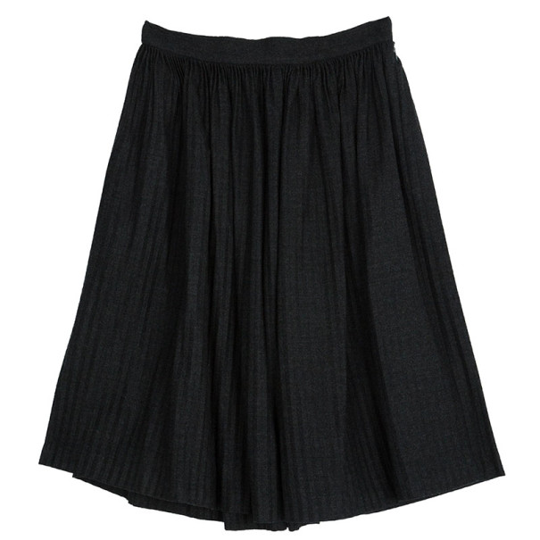 مملوكة مسبقًا Valentino Grey Pleated Skirt L