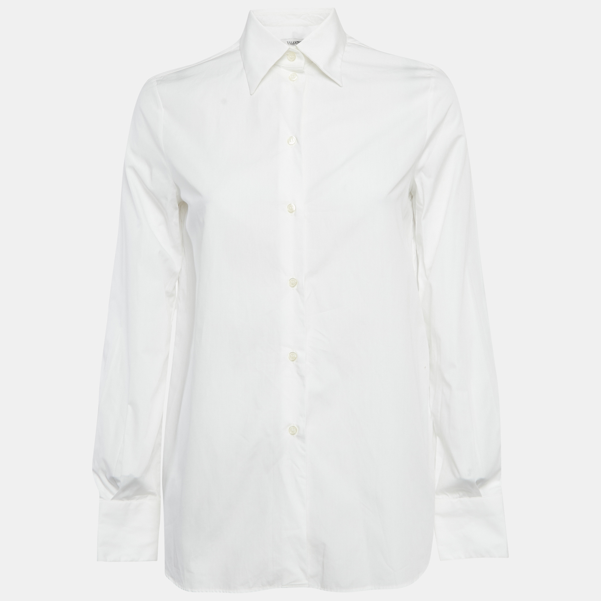 

Valentino White Cotton Long Sleeve Shirt S