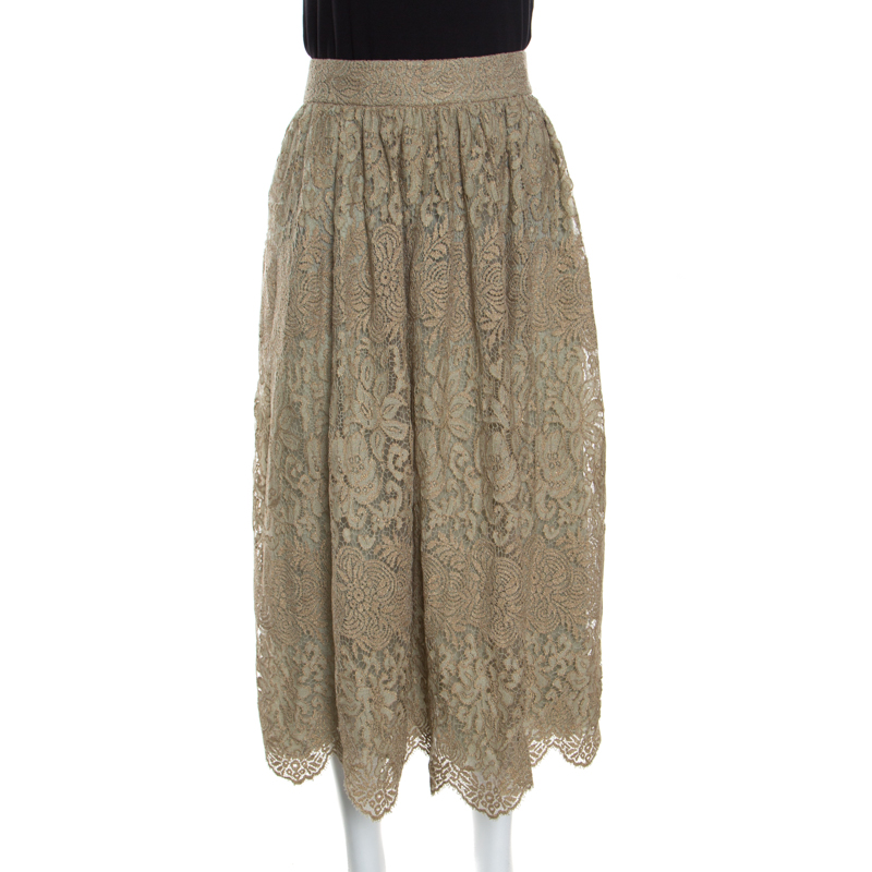 Valentino★Rose Lace Midi Skirt【期間限定】残りわずか！ Valentino☆Rose Lace Midi Skirt【期間限定】残りわずか
