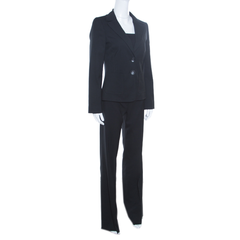 

Valentino Black Wool Tailored Pant Suit