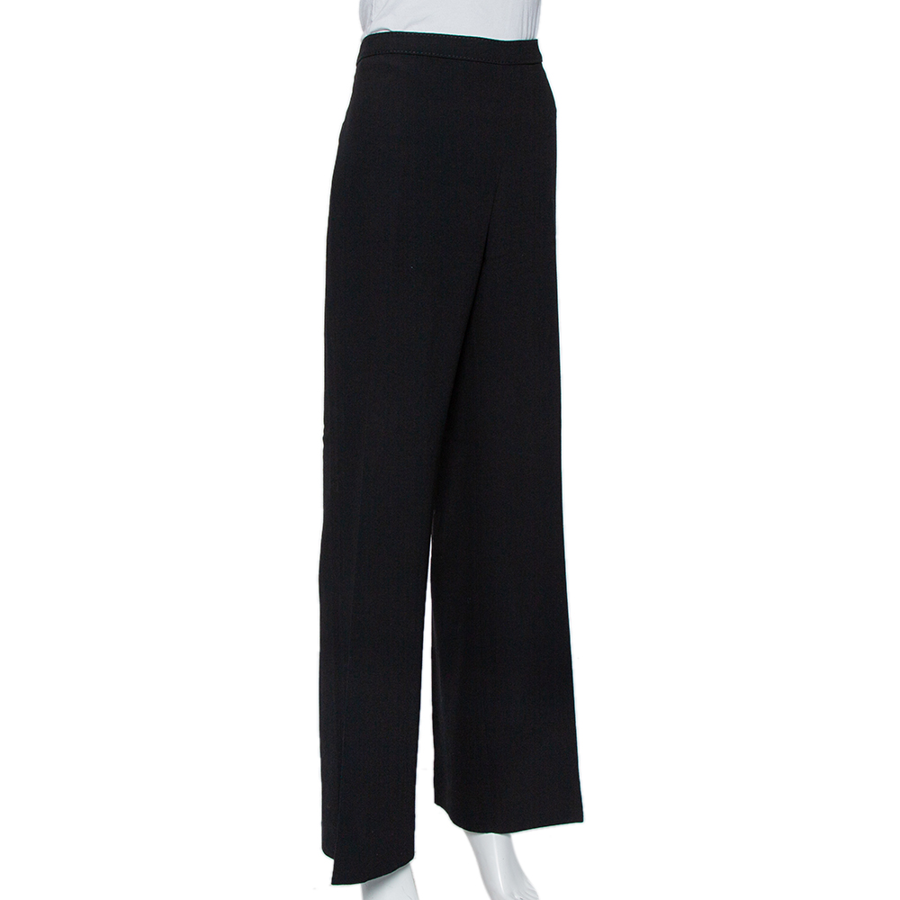 

Valentino Black Wool Wide Leg Pants
