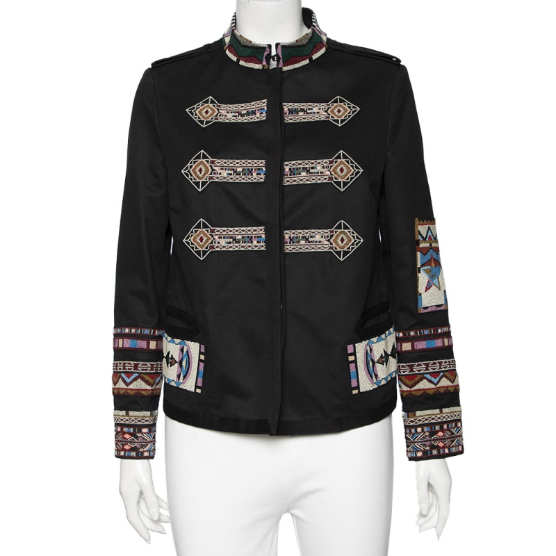 embellished military jacket