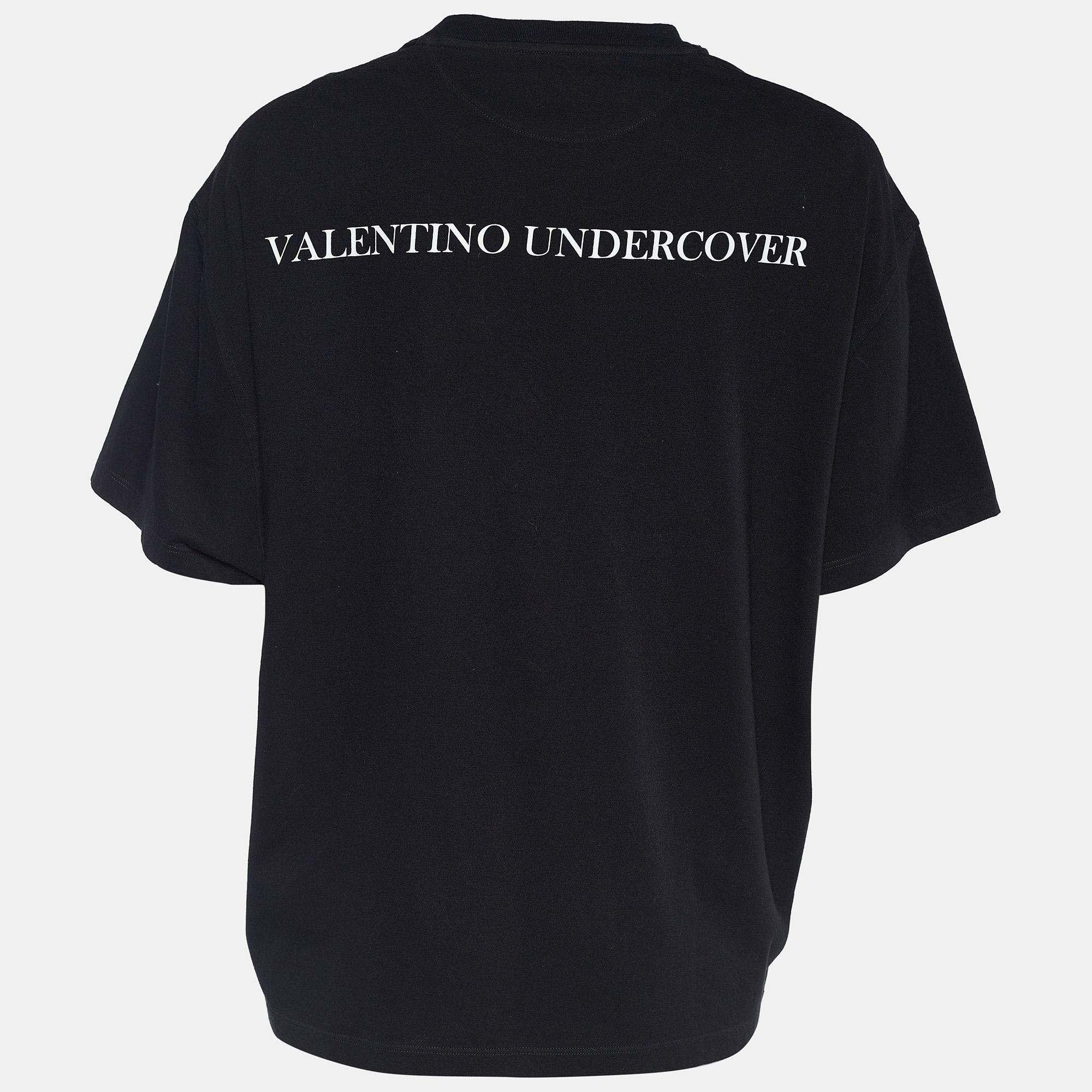 

Valentino x Undercover Black Jersey Floral Cosmos Print T-Shirt