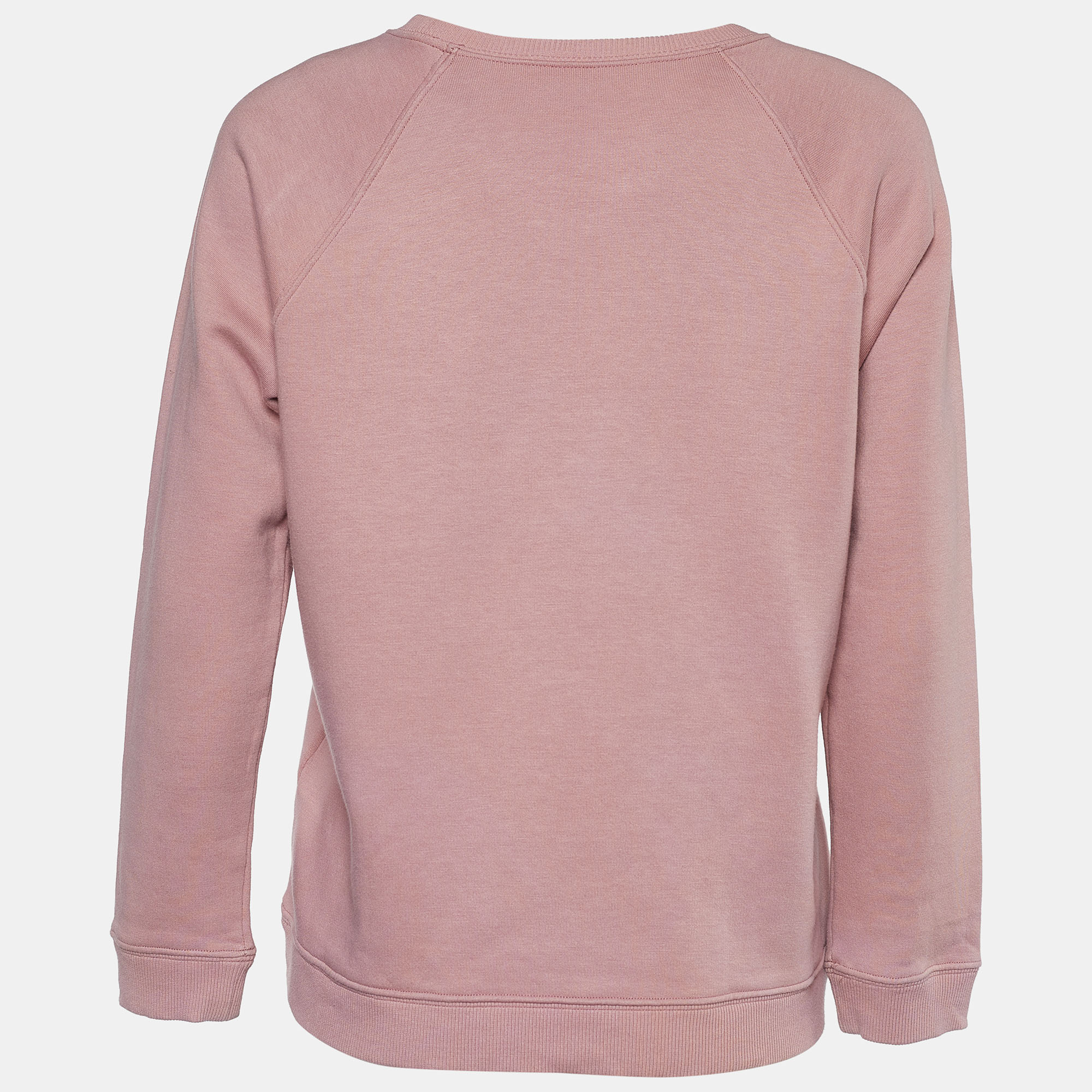 

Valentino Dusty Pink Terry Knit VLTN Print Jumper