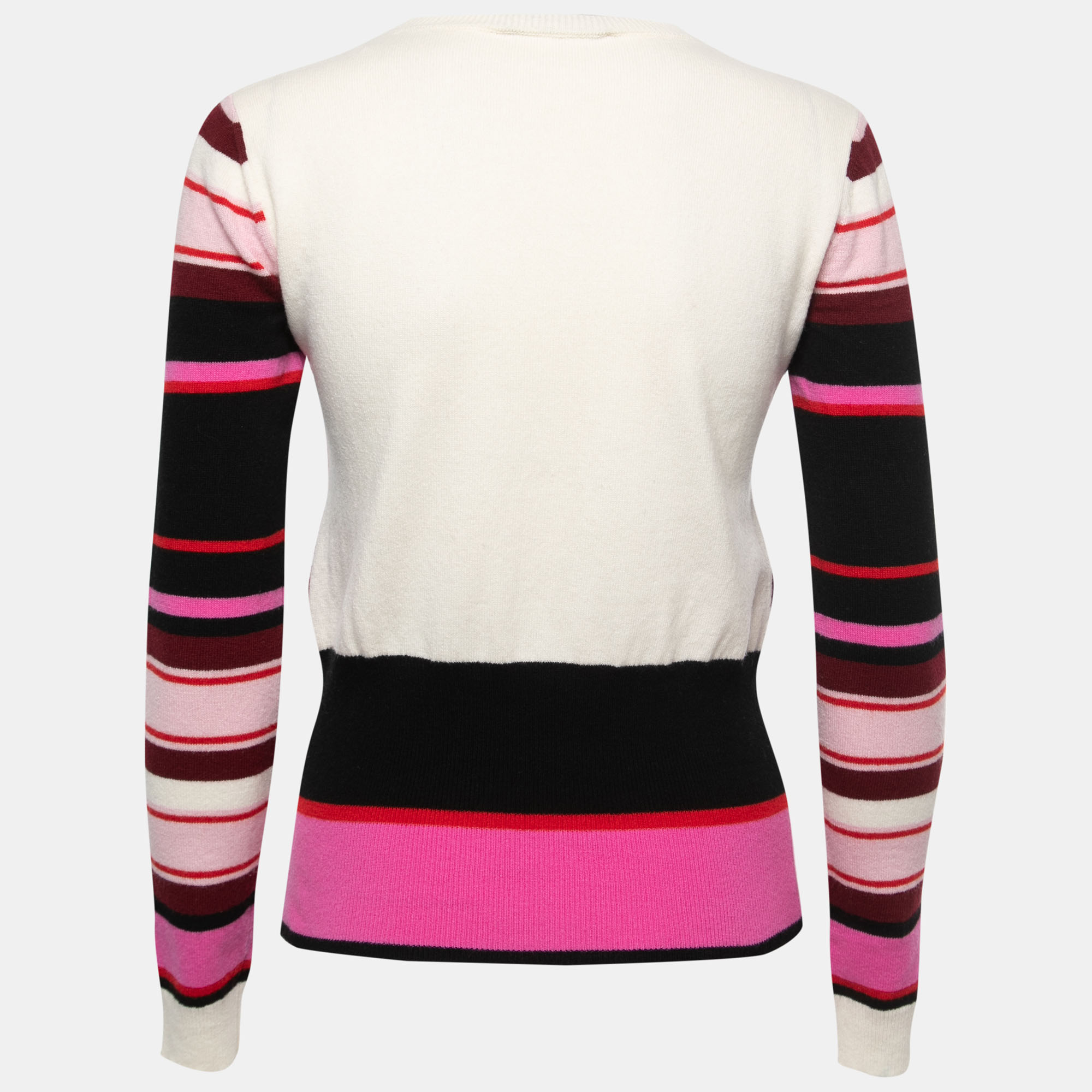 

Valentino Fuchsia Pink Intarsia Wool Blend Jumper