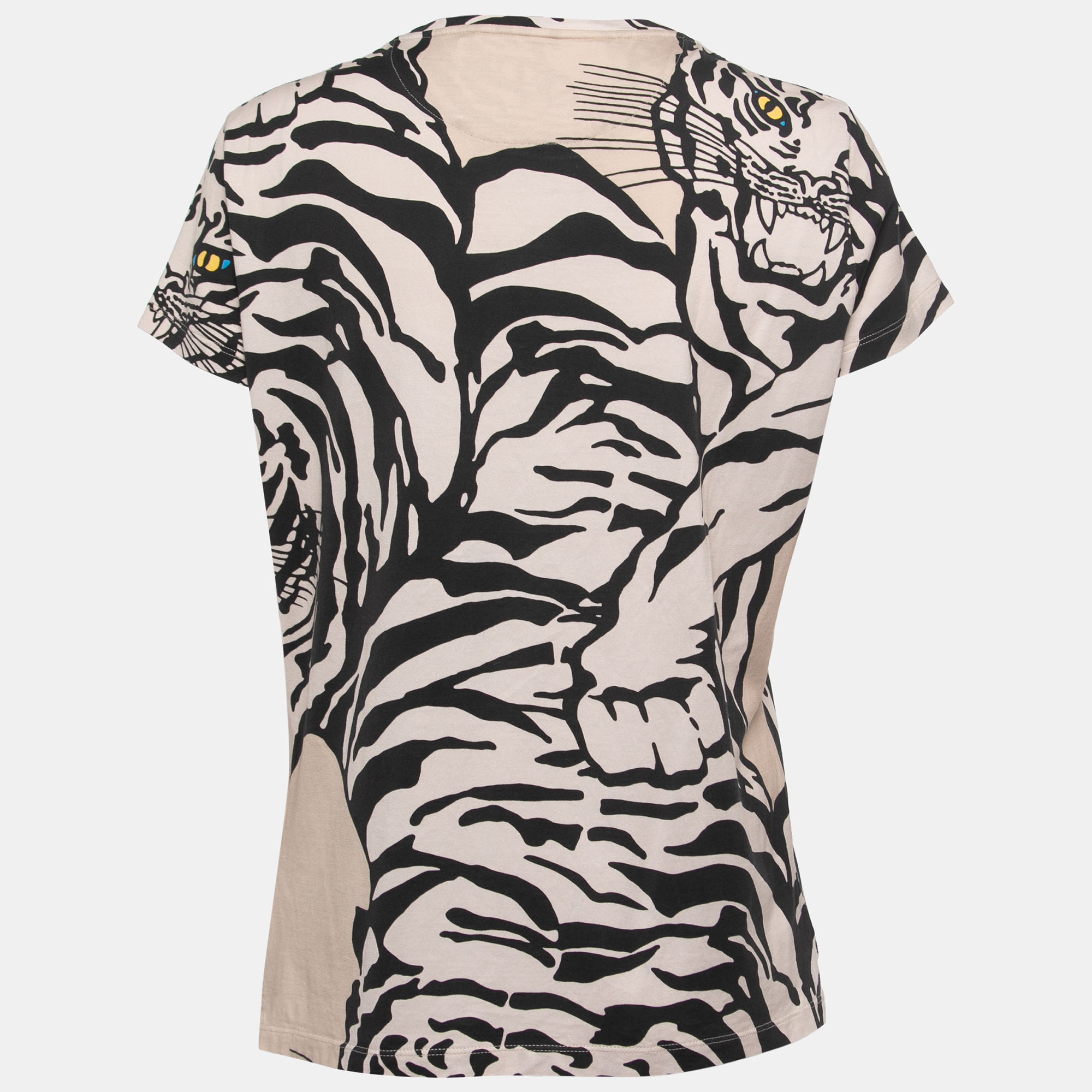 

Valentino 1967 Beige Tiger Print Cotton Short Sleeve T-Shirt