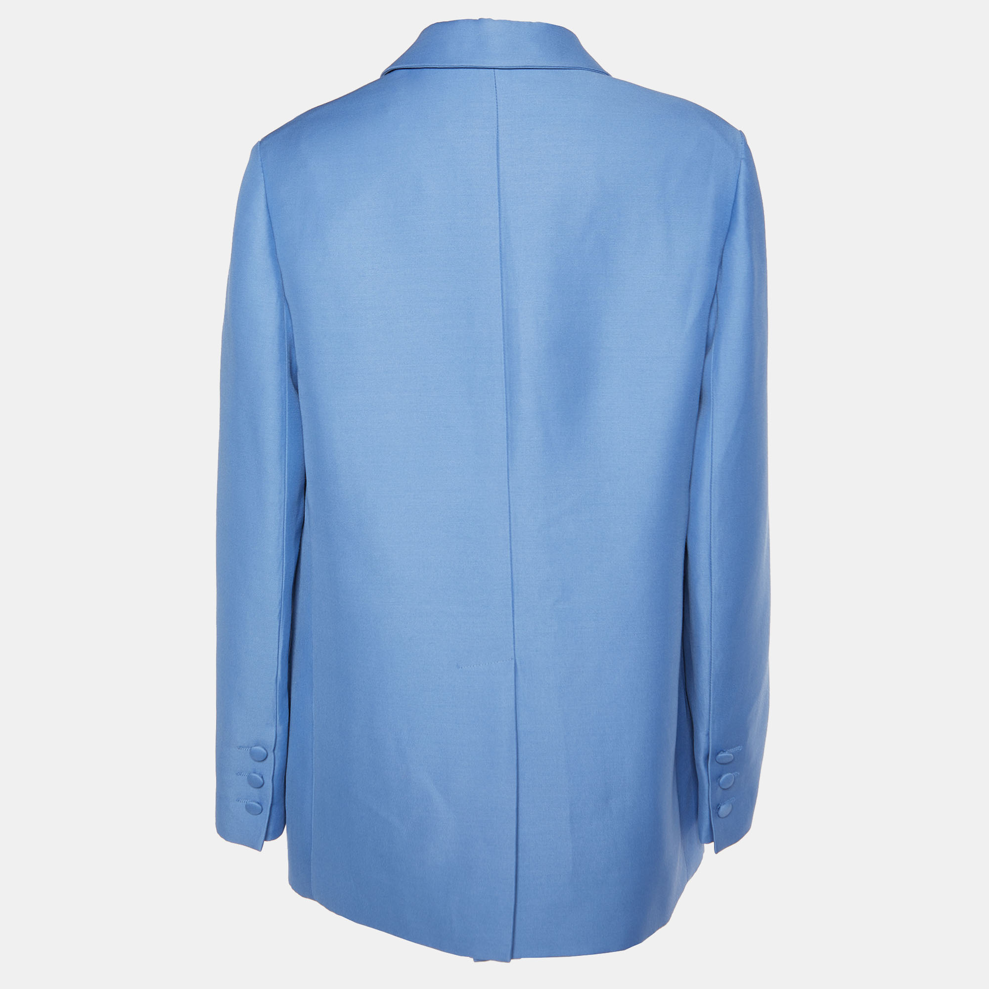 

Valentino Blue Wool & Silk Double Breasted Blazer