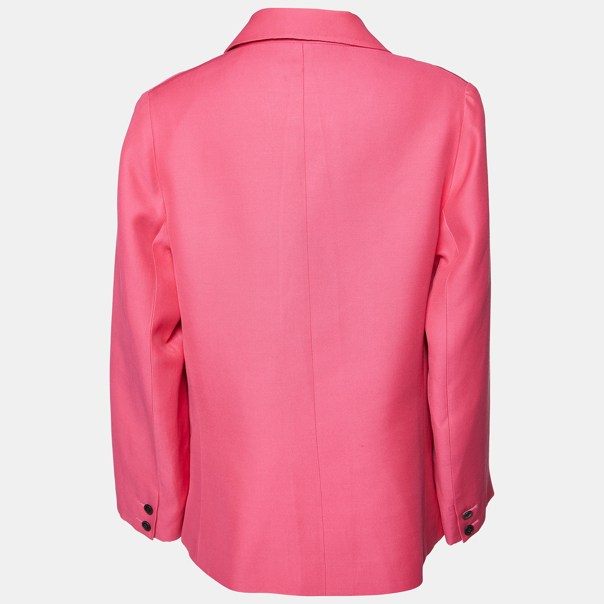 

Valentino Pink Silk & Wool Double Breasted Blazer