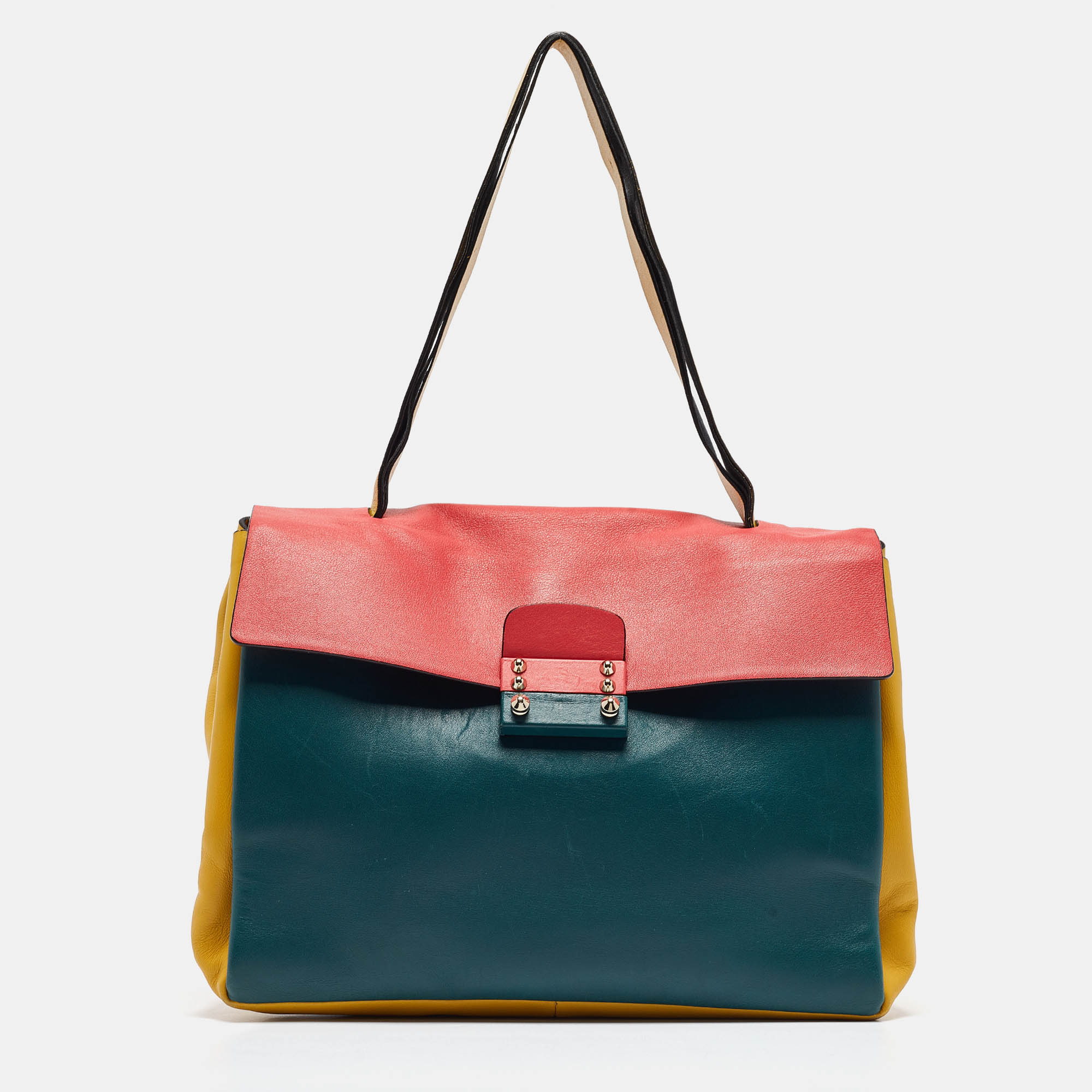 

Valentino Multicolor Leather Mime Top Handle Bag