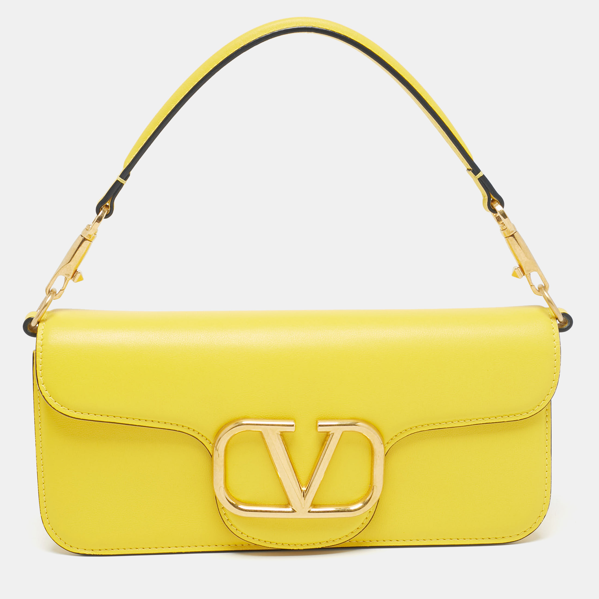 

Valentino Yellow Leather Medium Loco Shoulder Bag