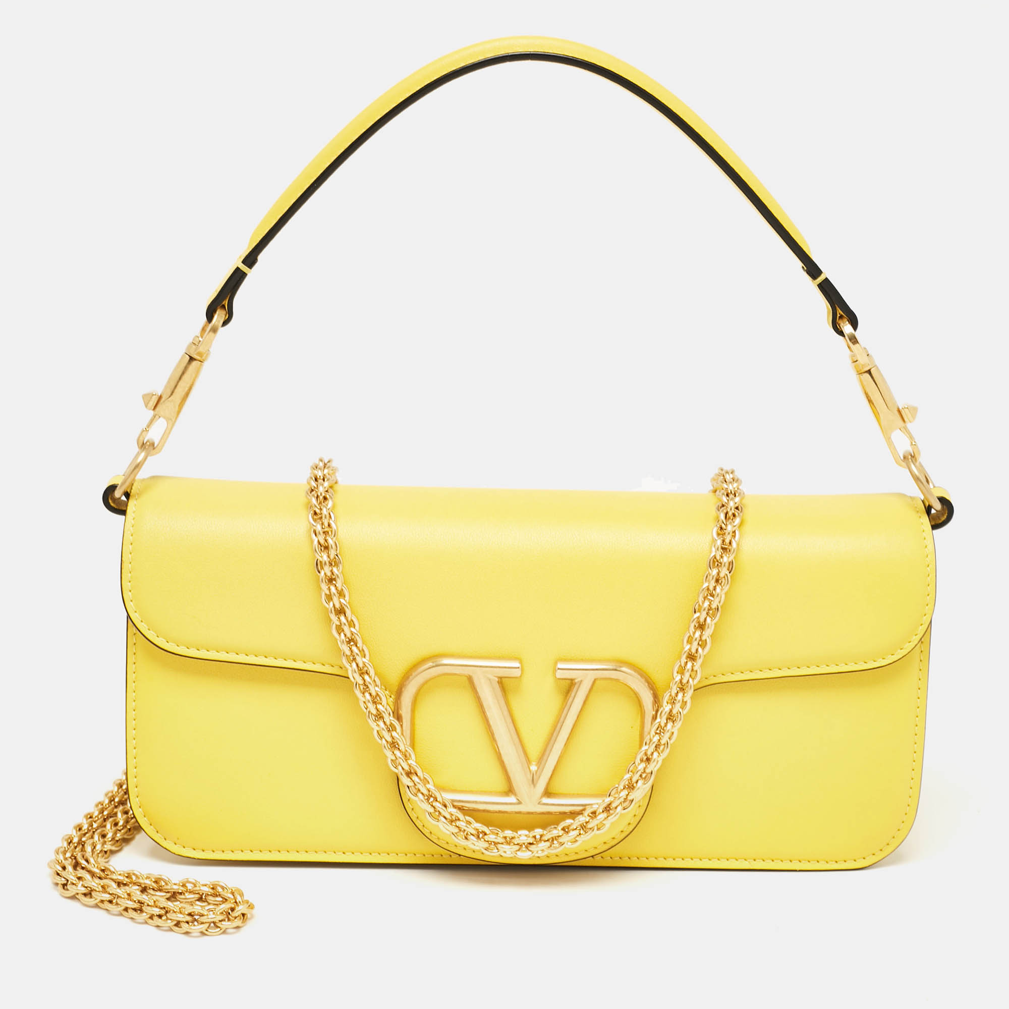 

Valentino Yellow Leather Loco Shoulder Bag