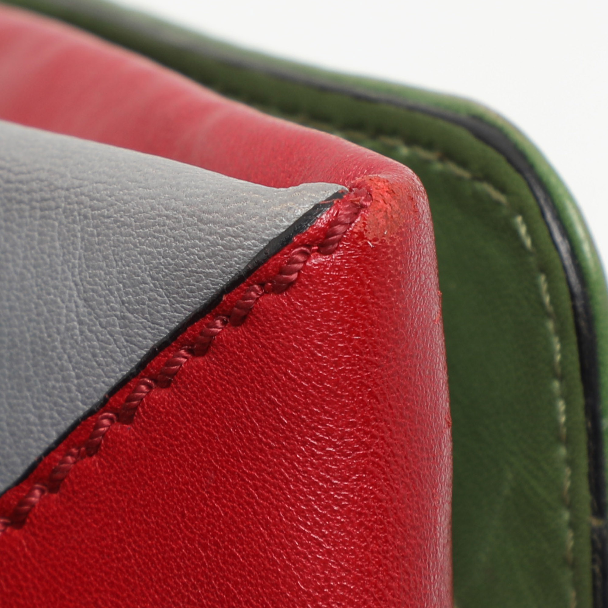 Valentino Multicolor Leather Rockstud Va Va Voom Chain Clutch 