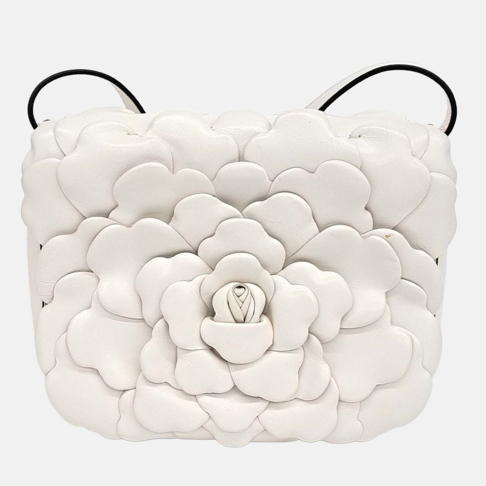 

Valentino White Leather Atelier 03 Rose Edition Crossbody Bag