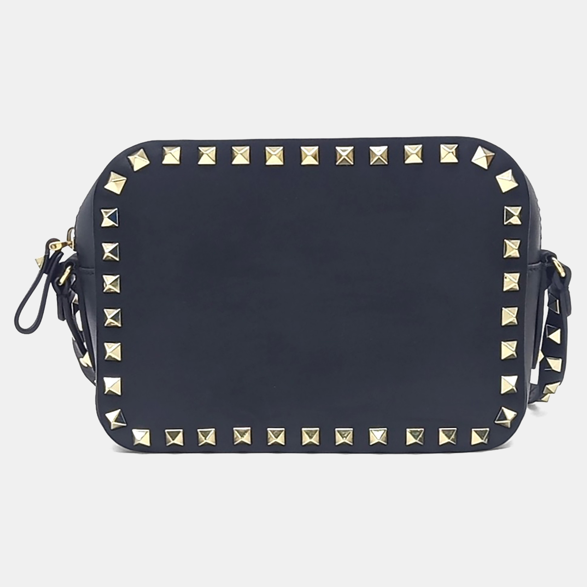 

Valentino Black Leather Rockstud Crossbody Bag