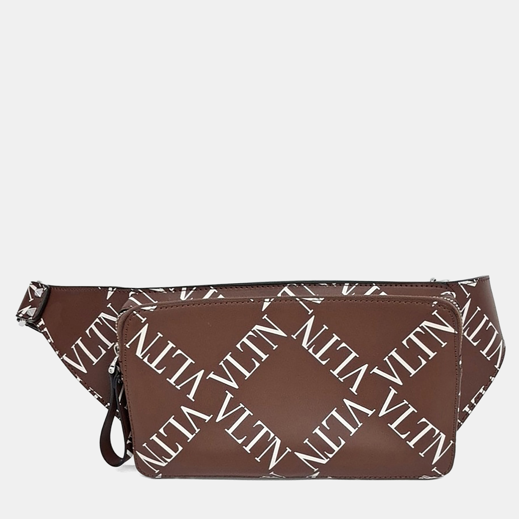 

Valentino Brown Leather belt bag
