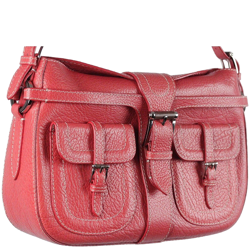 

Valentino Red Leather Shoulder Bag