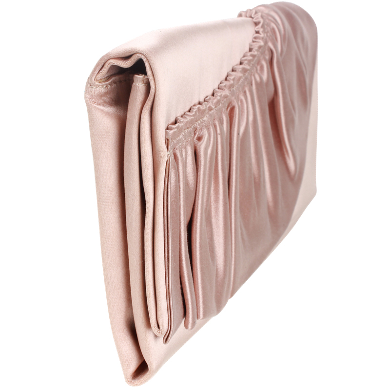

Valentino Light Pink Satin Clutch Bag