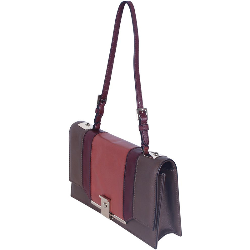 

Valentino Brown Constrast Panel Shoulder Bag, Multicolor