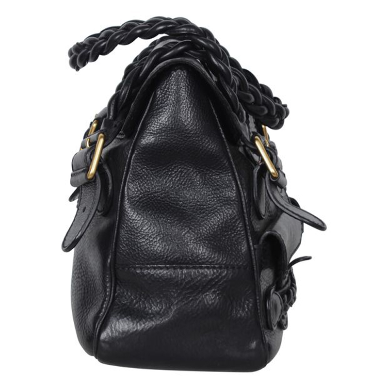 

Valentino Black Leather Histoire Bag