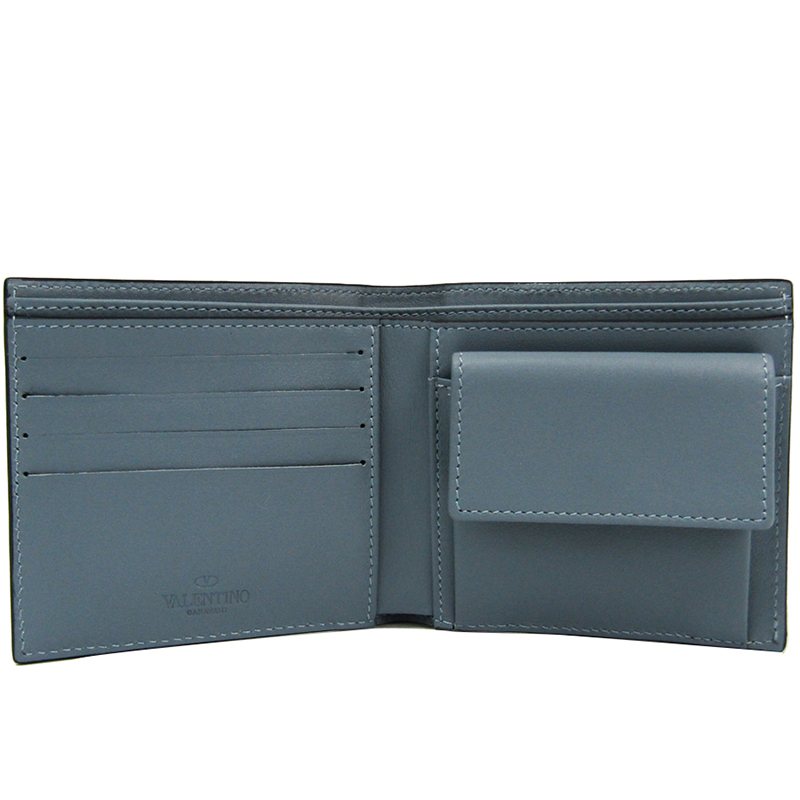 

Valentino Black/Gray Camouflage Leather Wallet