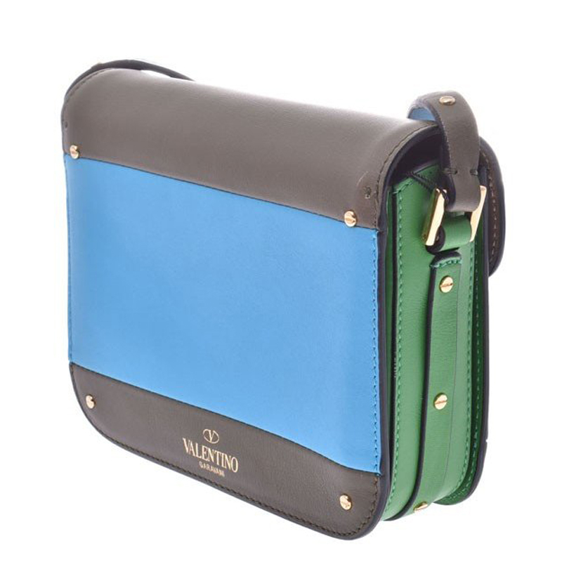 

Valentino Tricolor Leather Shoulder Bag, Multicolor