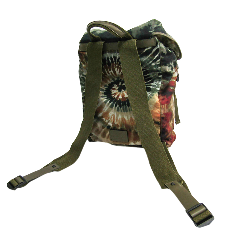 

Valentino Khaki Nylon Studded Backpack, Brown
