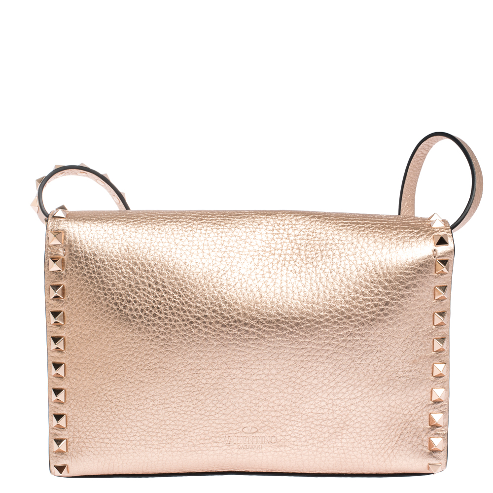 rose gold valentino bag