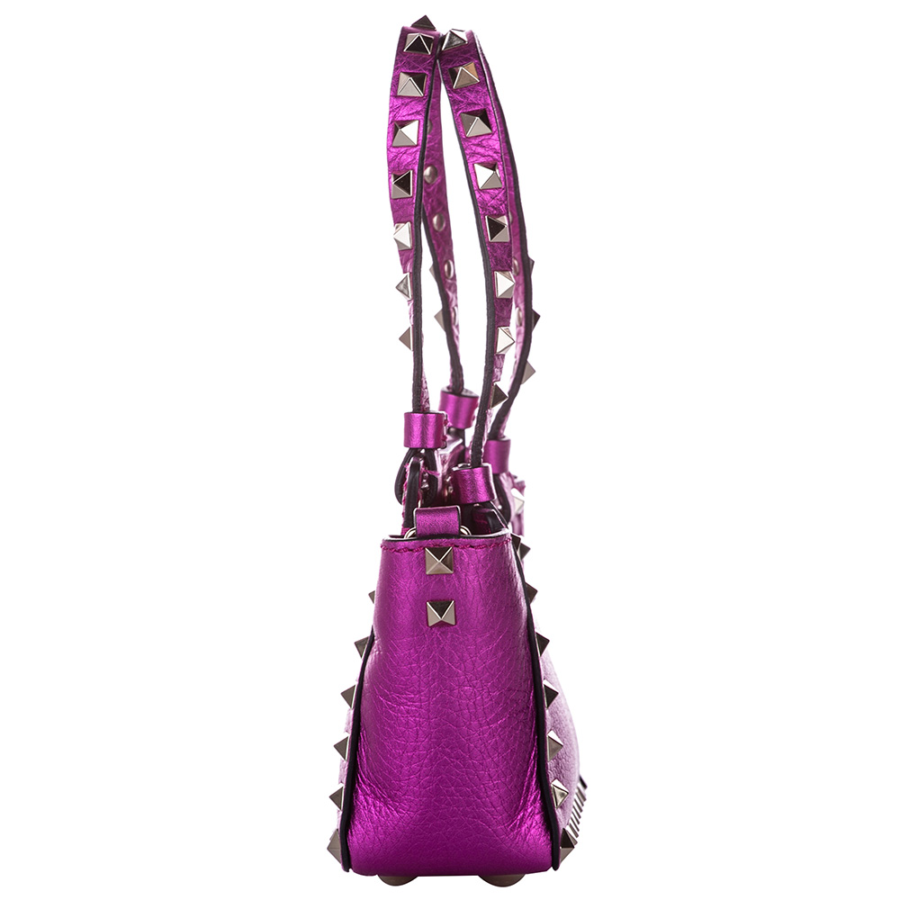 

Valentino Purple Leather Rockstud Mini Bag