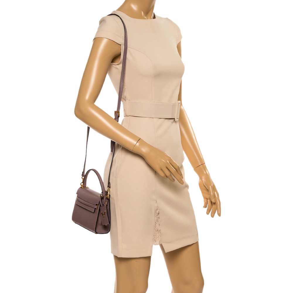 

Valentino Old Rose Leather Mini My Rockstud Crossbody Bag, Pink