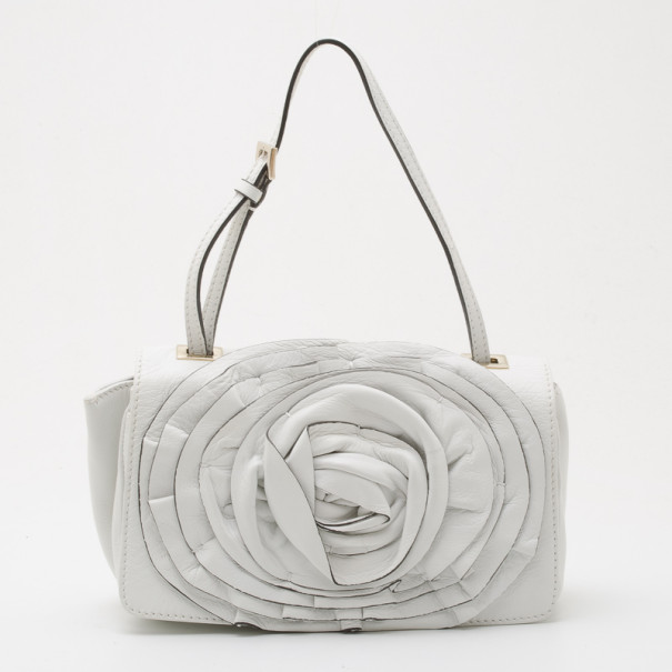 valentino white leather bag