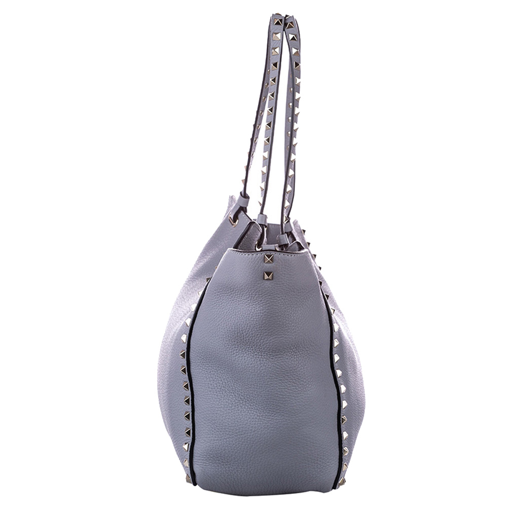

Valentino Blue Leather Rockstud Medium Bag