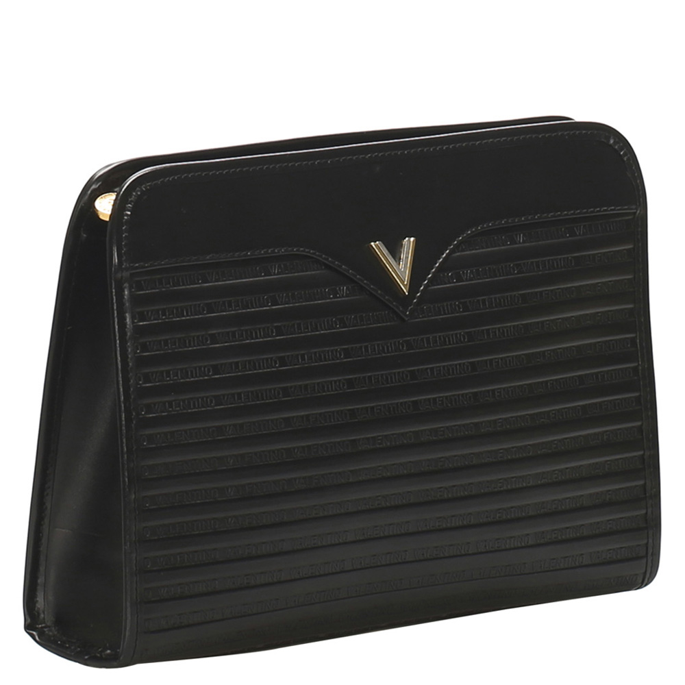 

Valentino Black Leather Clutch Bag