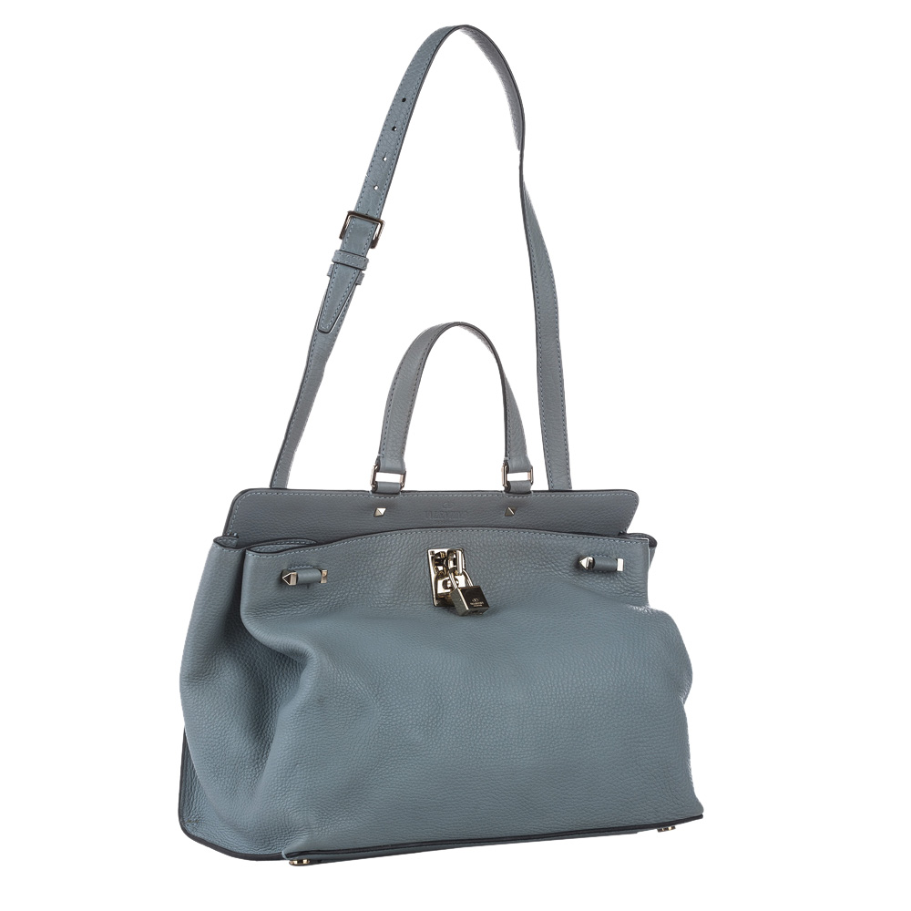 

Valentino Blue Leather Joylock Bag
