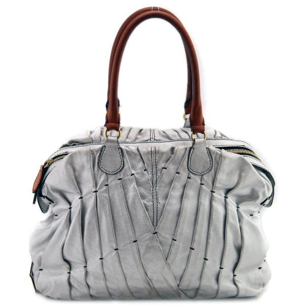 Pre Owned Valentino Pin-Tucked Tote