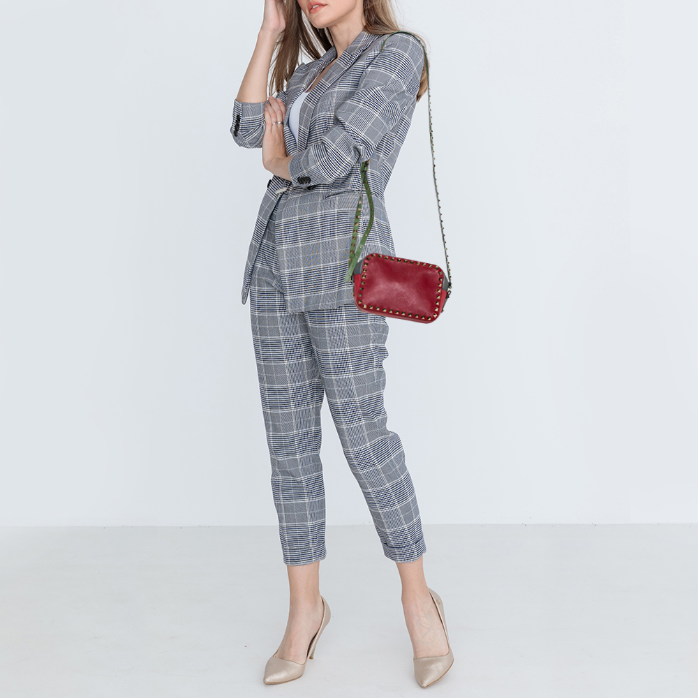

Valentino Multicolor Leather Rockstud Camera Crossbody Bag