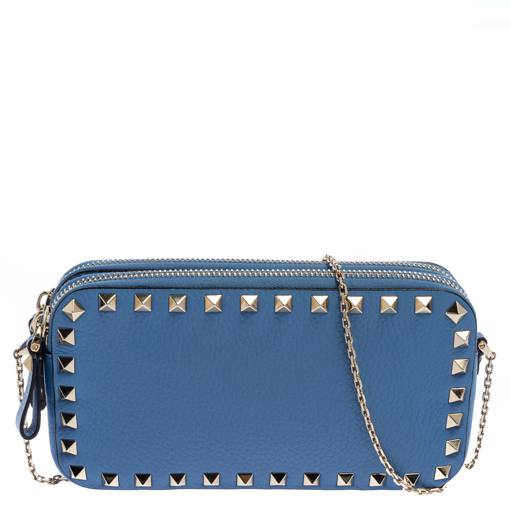 Valentino Old Rose Leather Mini Rockstud Crossbody Bag on The Luxury Closet | AccuWeather Shop Valentino Valentino Old Rose... 