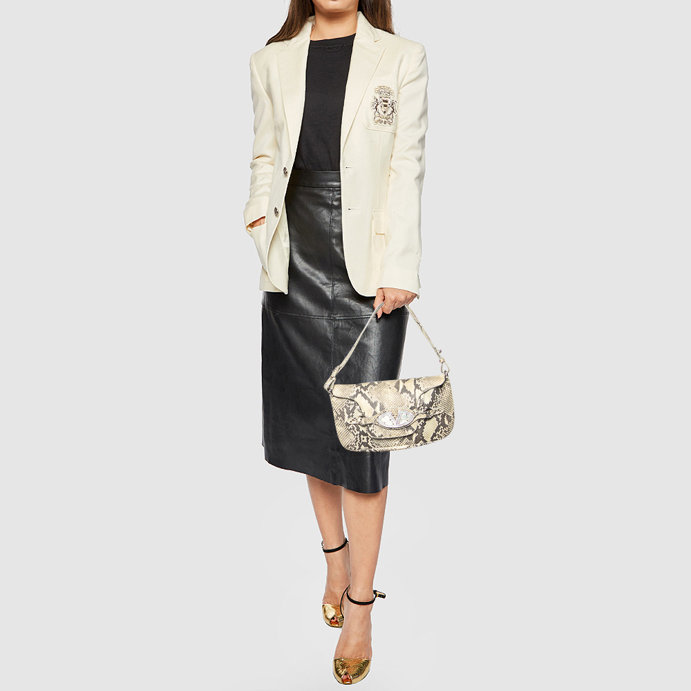 

Valentino Beige Leather VLogo Shoulder Bag