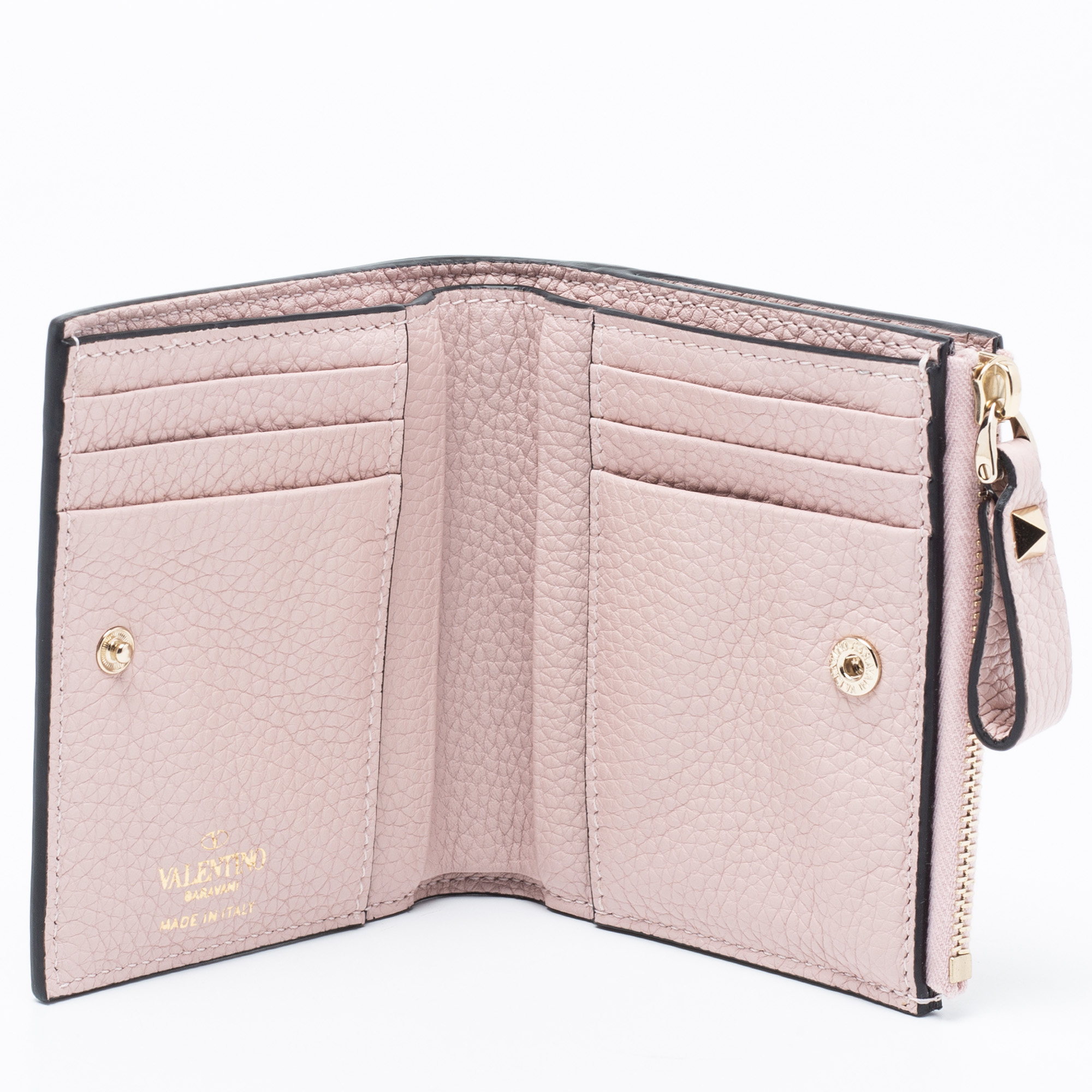 

Valentino Pink Leather Rockstud Wallet