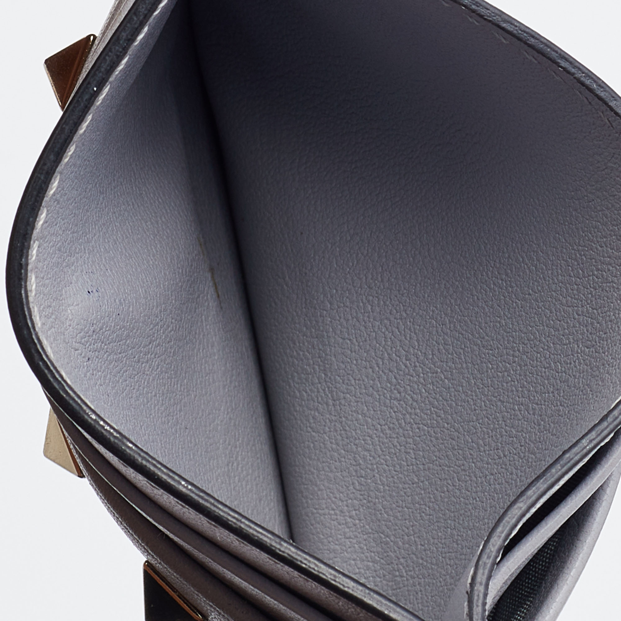 

Valentino Grey Leather Rockstud Card Holder