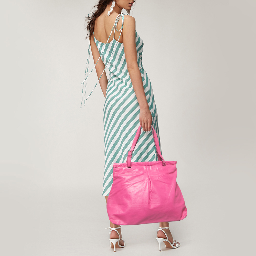 

Valentino Pink Leather Tote