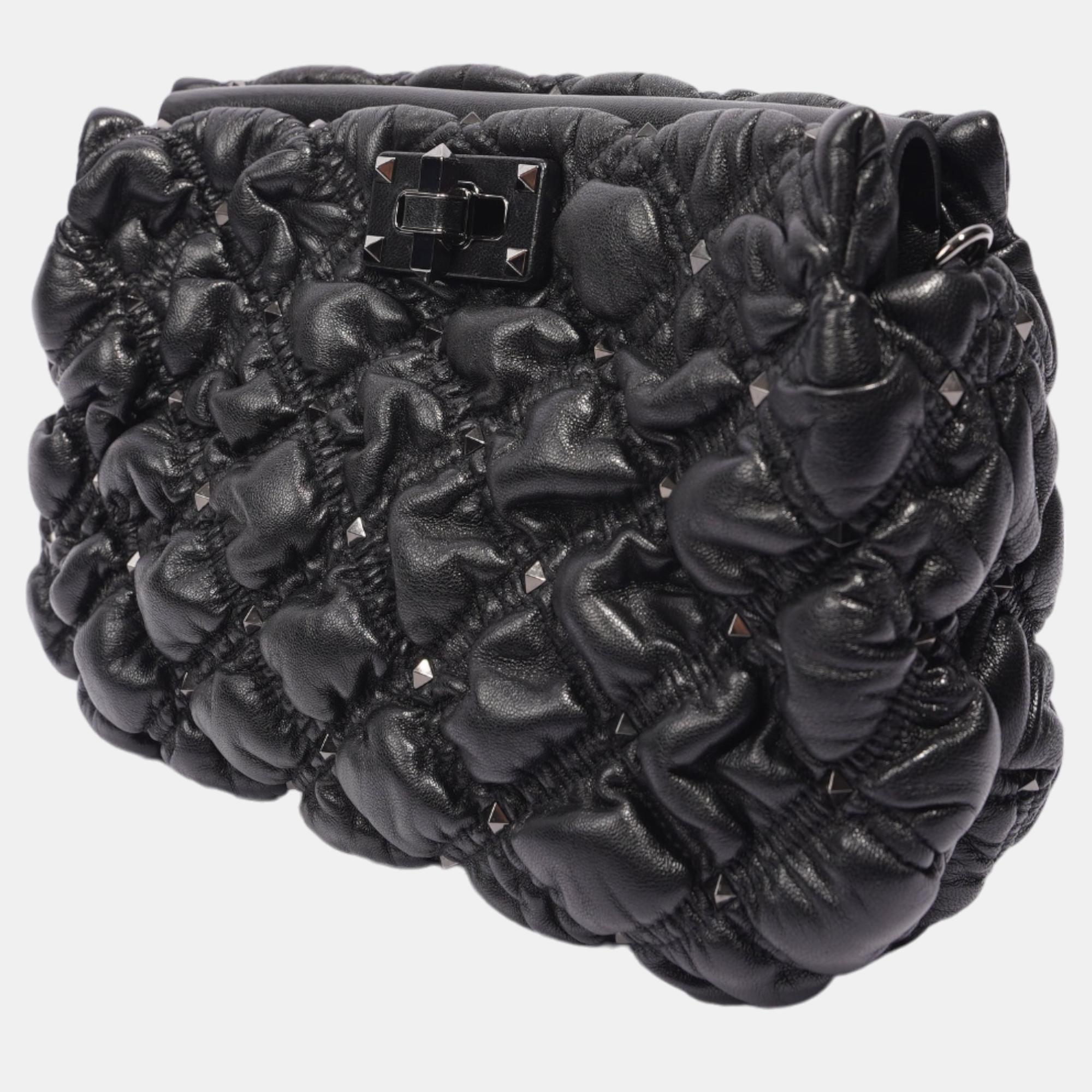 

Valentino Spike Me Clutch Black Large