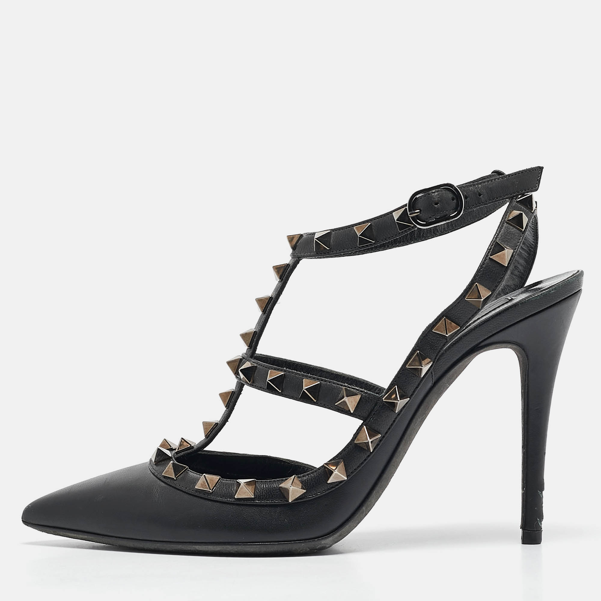 

Valentino Black Leather Rockstud Pumps Size