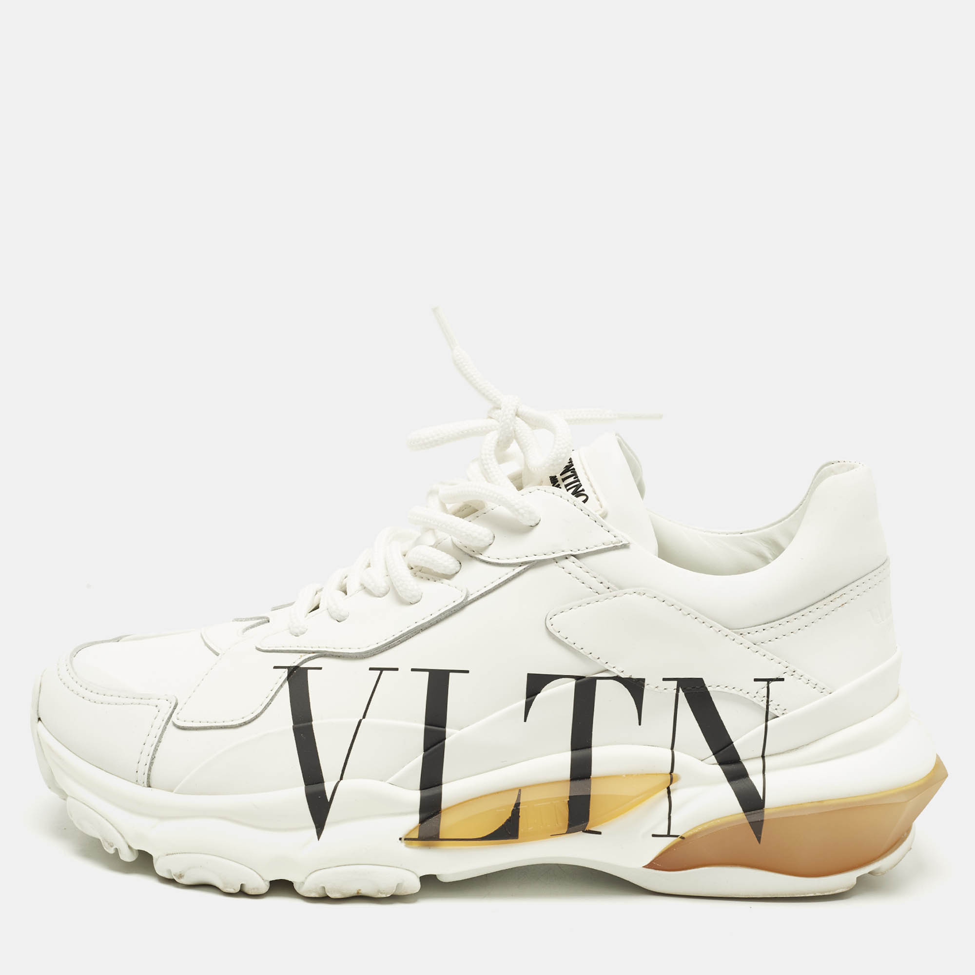 

Valentino Bounce Size  White Mesh Low Top Sneakers