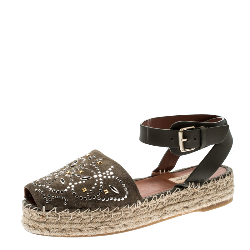 army green espadrilles